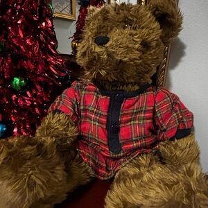 Plaid Pajama Teddy Adopt A Bear 2000